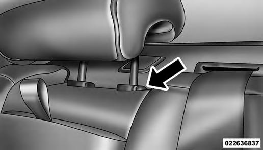 UNDERSTANDING THE FEATURES OF YOUR VEHICLE 109 WARNING! (Continued) ALL the head restraints MUST be reinstalled in the vehicle to properly protect the occupants.