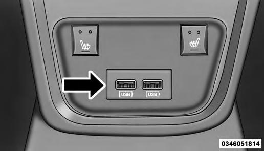 UNDERSTANDING YOUR INSTRUMENT PANEL 285 4 Rear USB Charging Ports The USB Charge Only ports will recharge battery operated USB devices when connected.