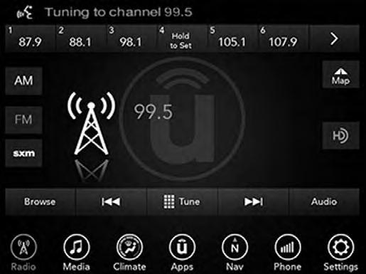 4 NAV Use your voice to quickly get to the AM, FM or SiriusXM Satellite Radio stations you would like to hear.