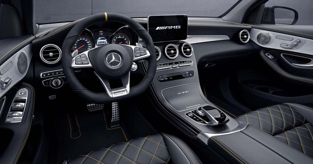 Mercedes-AMG GLC 63 S 4MATIC+ Edition1 23 Details All GLC 63 S 4MATIC Edition1 Coupes will be equipped with: Premium Package, Premium Rear Seating Package and Intelligent Drive Package Climate
