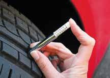 Check the pressure when tyres are cold or when the vehicle has travelled less than two miles.