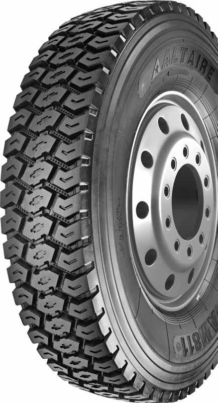 special tread compound offers excellent wear resistance and high mileage.