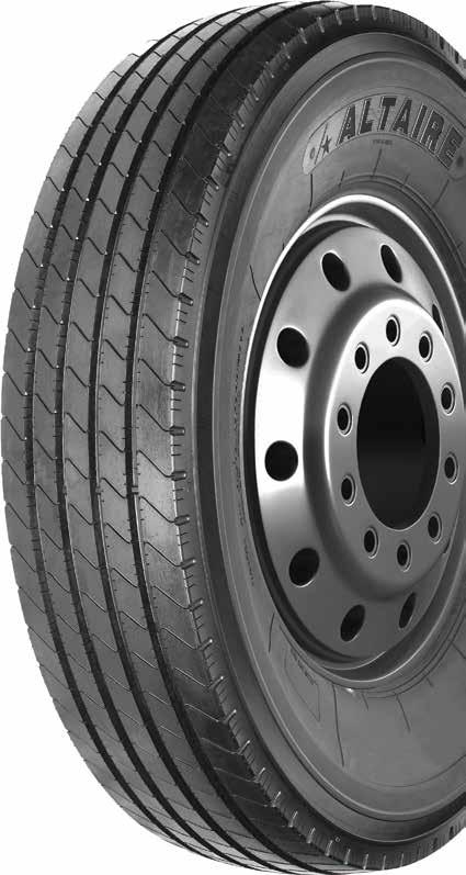 AS125 is a steer and trailer tyre for regional road. 5-rib design improved stability.