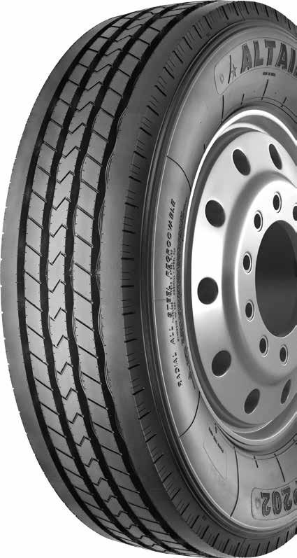 Shallow tread design reduces rolling resistance for better fuel economy. Tread profile designed to reduce rolling resistance and improve fuel economy for greater stability and mileage.