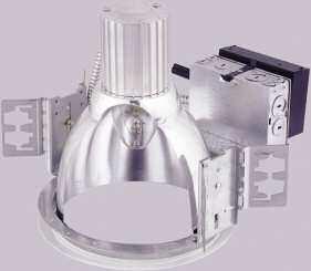 8" Architectural H.I.D. Metal Halide Downlights 39W, 50W, 70W, 100W, 150W (Electronic Ballast) H.I.D. downlight designed for MH lamp with Electronic ballast.