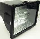 H.I.D. Flood Lights Features Die Cast aluminum housing, glass diffuser, moisture and dust proof, anodized aluminum reflector, threaded apertures for conduit & photo cell, architectural bronze finish.