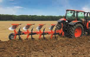 THE ROTAFLOW PRINCIPLE The name RotaFlow describes the Kubota spreading system; the fertiliser granules are already rotating when they reach the spreading vanes.