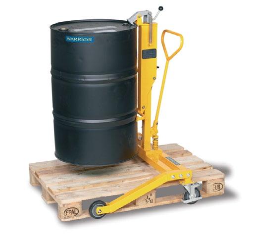 MATERIALS HANDLING EQUIPMENT Drum Handling Drum Porter Easy to use, lifts the drum hydraulically off the floor for transportation and smoothly lowers it via a spring return knob.