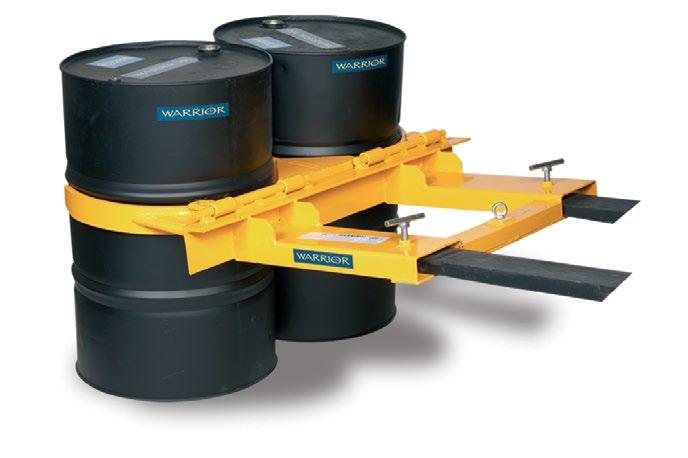 MATERIALS HANDLING EQUIPMENT Carry one or two drums by automatic grip lock, maintains a positive grip over rough floor