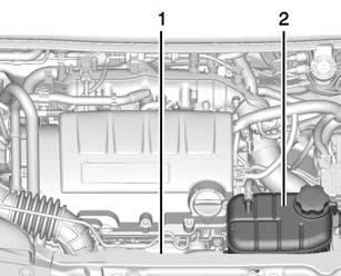 10-12 Vehicle Care Cooling System The cooling system allows the engine to maintain the correct working temperature. 1. Engine Cooling Fan (Out of View) 2.