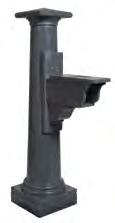 LIErtY MIL post Decortive post, pper holder rm Holds medium or lrge milox Lierty Mil Post 13.