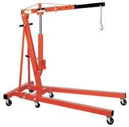 Steering handles enable improved maneuverability Rugged steel fixed and swivel casters JFHC-200X model features folding legs with safety pins for compact storage Complies with ANSI/ASME PALD-12