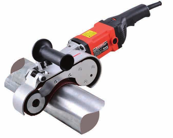 WRAPAROUND TUBE SANDER / POLISHER The powerful motor is equipped with electronic constant speed for a smooth even finish. No matter the load, the motor keeps the same even speed.