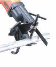 With its pipe vise and straight handle, you will find the RS26 to be an especially effective pipe cutting saw.