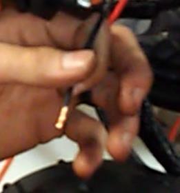 off the Ground Wire using cable tie