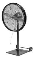 Wheeled Cart* Makes the HartKool a truly port-able fan, ready to go where you need it most. Holds one fan (any size) or two 18" or 24" fans. *Ships unassembled.