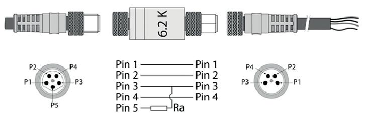 Pin 4 - Start / Stop P4 4 4 Stop Start Pin 5 - Speed variation Speed variation by injection of analogic external voltage 0-10VDC Pin P5 - Grey wire -