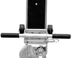 3. Lifting and Lowering Loads Use the winch to crank forks up or down into the desired position. Any unstable load must be balanced and secured to the forks prior to lifting.