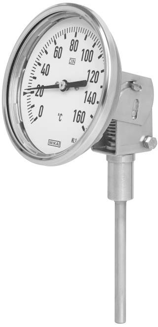 radial) Description This series of thermometers is designed for installation in pipes, tanks, plants and machinery. The Twin-Temp combined bimetal thermometer is also suitable for heating systems.