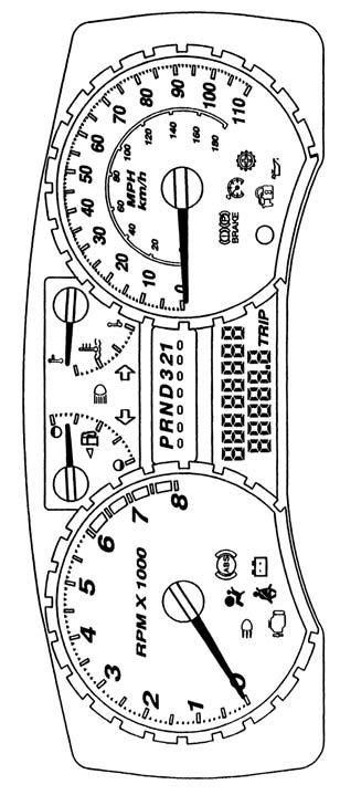3 Instrument Panel Cluster A B C D Your vehicle s instrument panel is equipped with this cluster or one very similar to it. The instrument panel cluster includes these key features: A. Tachometer B.