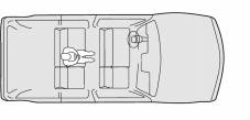 Center Rear Passenger Position Lap Belt 1-34 When you sit in the center rear seating position, you