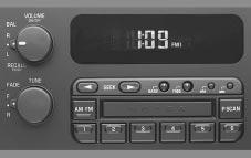 AM-FM Stereo Playing the Radio VOLUME: This knob turns the system on and off and controls the volume. To increase volume and turn the radio on, turn the knob clockwise.