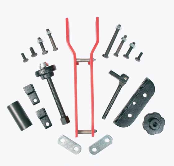 PULLING & EXTRCTING 245440 Hub Separator Set Universal Universal hub separator set is designed for removing hubs on popular front wheel drive vehicles Durable cme threaded forcing and adjusting