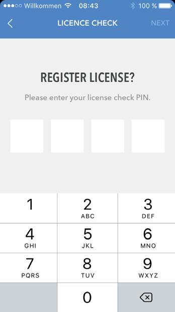 3.3 Check procedure driving licence with QR tag Self-check Scan your tag as described