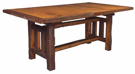 42 x 60 Barnwood Farmers Table Item #2210-60 w x 42 d x 30 h Shown in Seely Finish Available in: Item #2211 - With (1) 12" Leaf Item