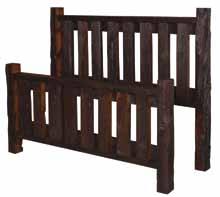 Item # 2626 HB: 45" w x 50" h FB: 45" w x 30" h Also available: Twin Headboard only: Item # 2627-41 w x 50 h Barnwood Queen Bed Item