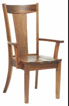 Chair Item # 4171 23 w x 24 d x 47 h Shown in Hickory with