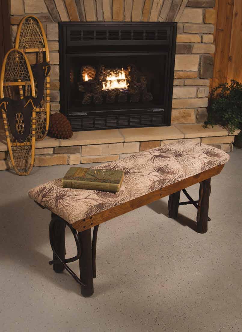 Benches Benches Fabric Bench 11" d x 18" h 36" to 42" w Item #1301 43" to 48" w Item #1303 49" to 56" w Item #1305 Furnishings for any