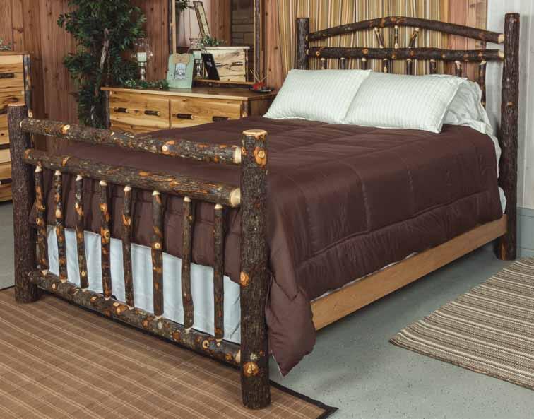 Hickory Suite Wagon Wheel Queen Bed Item # 1672 Headboard: 64" w x 56" h Footboard: 64" w x 36" h Shown in Hickory Natural Queen Bed Headboard Only Item # 1673 Headboard: 64 w x 56 h Wagon Wheel King