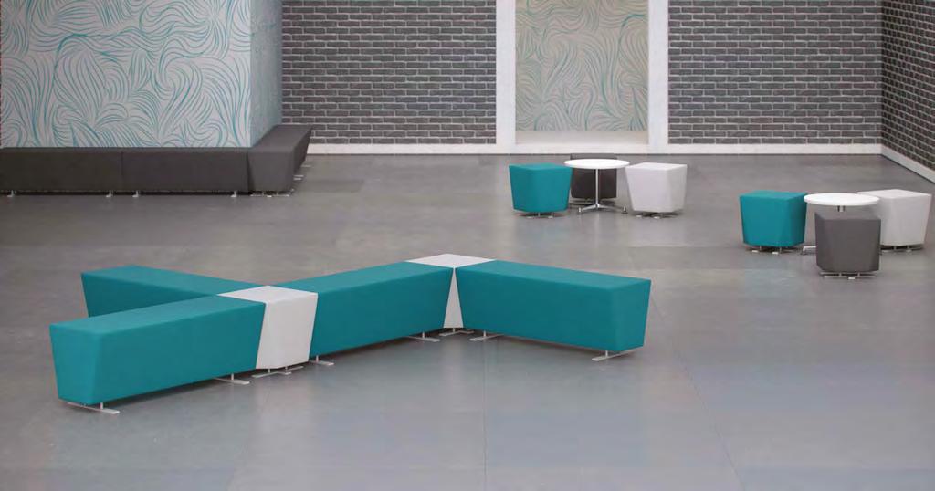 UNION SEATING Multiple designs can be created by using just two sections