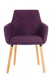 GB1102 Reception Chair This contemporary Reception Chair comes fully upholstered in a plum,