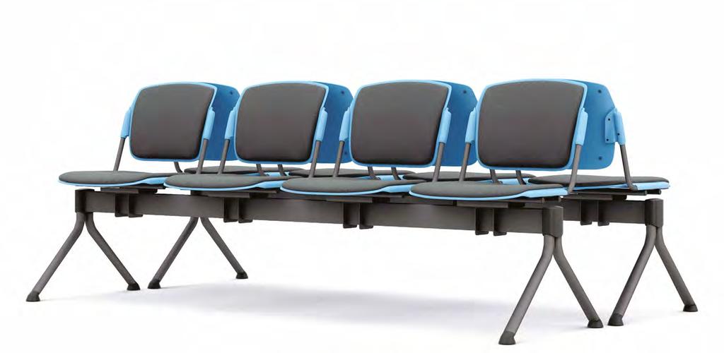 MIDI BEAM SEATING Designed with meeting and conference areas in mind, the midi beam seating is the