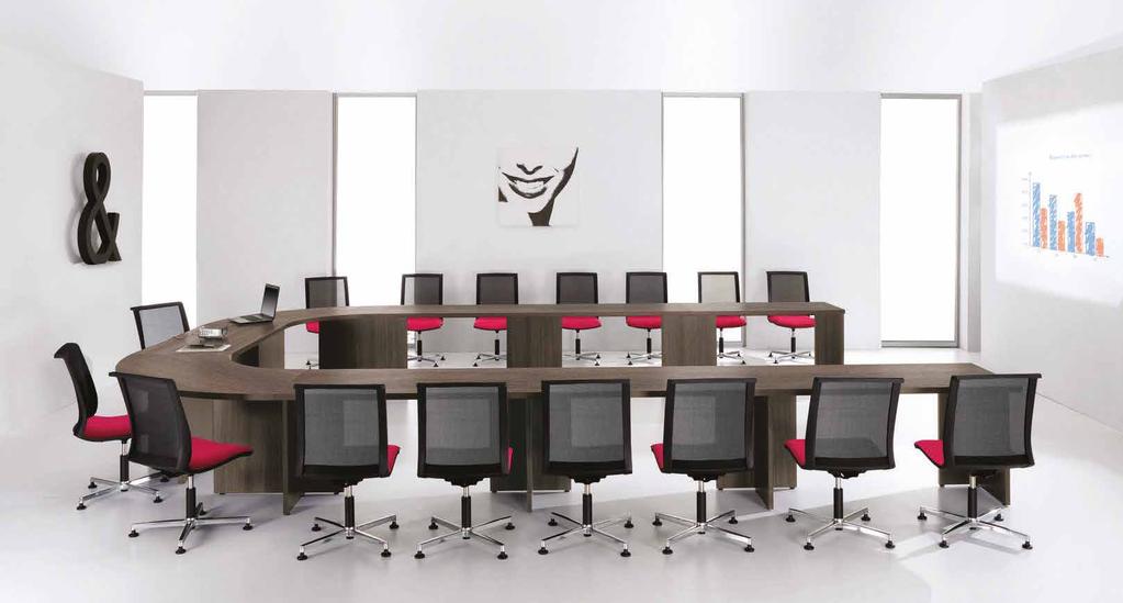 CONFERENCE & MEETING TABLES Spaces for team work, briefings and impromptu meetings allows staff to reach their full potential and to communicate successfully with their co-workers no doubt inspired