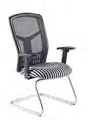 and upholstered seat which is   Synchronised mechanism with side tension