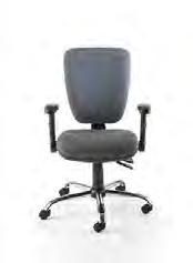 black base  Contoured high back Back angle adjustment Manual back height adjustment GB1093 This chair comes  It