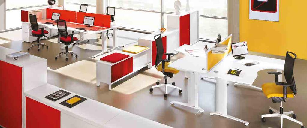 DESKING CREATIVE DESIGN, PRACTICAL DESKING The majority of work-space is still dedicated to