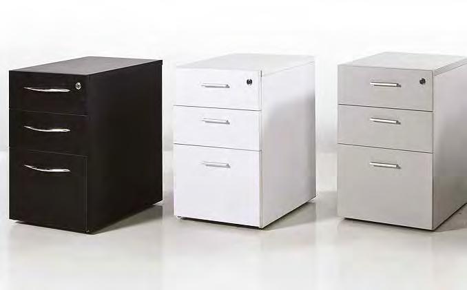 Fronts - Our pedestals are supplied with overflying drawer fronts (no handles), as standard.