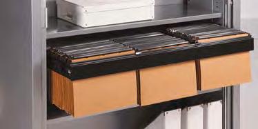 NAV TAMBOUR ACCESSORIES Telescopic Filing Cradles Additional Shelving With or without anti-tilt mechanism