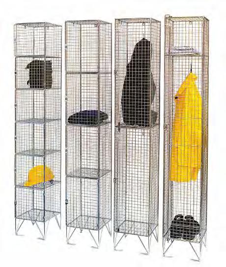 Mesh Lockers These mesh lockers offer a high visual security.