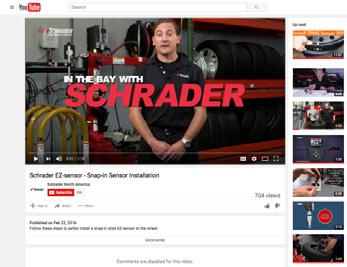 CA10004-01 Get Educated Get Trained Sales and Technician Training Subscribe to Schrader s Social Channels YouTube - www.youtube.com/schraderinnovation Facebook - www.facebook.
