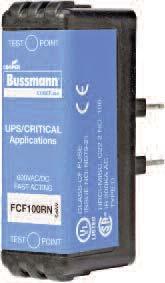 UPS & Critical Application Fast-Acting CUBEFuse Finger-safe Fuse FCF Class CF Fuse Catalog Symbol: FCF_RN Fast-Acting Fuse: 4 minutes maximum clearing time at 200% rated current for to 30A fuse 6