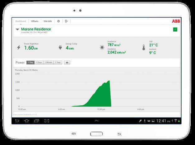 This application enables existing Plant Portfolio Manager or Plant Viewer users to track their solar power system production using the ios/android smart phone or tablet of their choice.