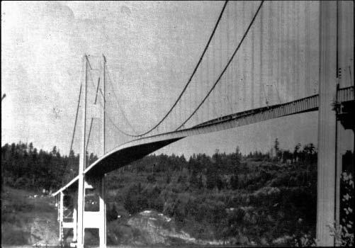 1 Aeroelasticity Phenomenon (Tacoma Narrows Bridge Disaster) Background This project deals with the interaction of wind with the elastic characteristics of a structure, which enables the structure to