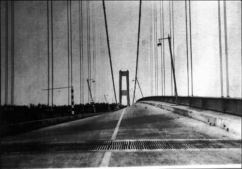 This idea has been erroneously connected to the catastrophic failure of a bridge in 1940, the infamous Tacoma Narrows Bridge Disaster (seen below).