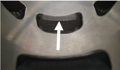 The sealing flange for the exhaust socket may show signs of machining from the manufacturer.