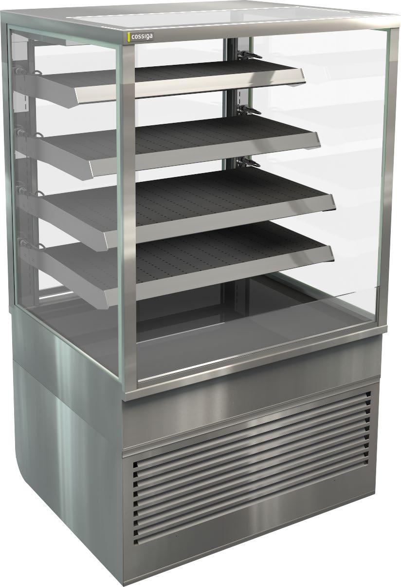 heated 4 adjustable shelves Individual shelf heating Deck forced  lights 1500 400 595